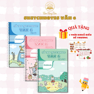 Sổ Tay Sketchnote Văn 6 - Tổng Hợp Kiến Thức Ngữ Văn Lớp 6 Dễ Hiểu, Ôn Tập Hiệu Quả