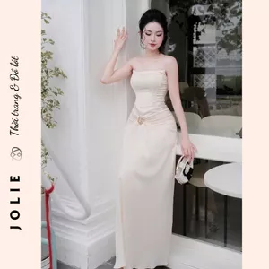 Đầm Quây Dự Tiệc Body Dài Chất Lụa Mềm Mại Thanh Lịch