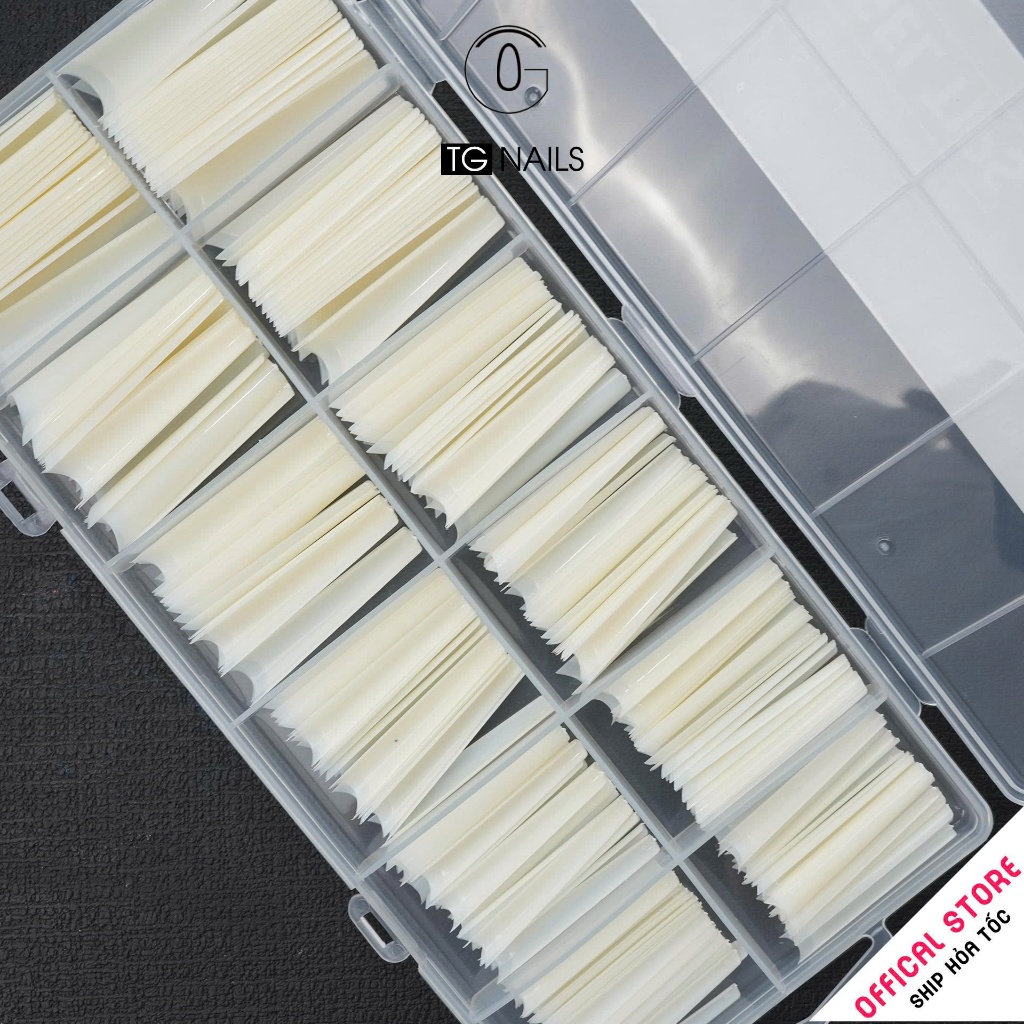 Móng nối, móng tip thang Lotus hộp 12 size 240 móng