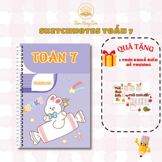 Sổ Tay Sketchnote Toán 7 - Tổng Hợp Kiến Thức Toán Lớp 7 Dễ Hiểu, Ôn Tập Hiệu Quả