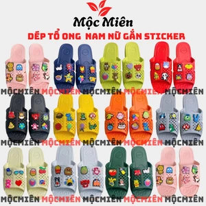 Dêp Tổ Ong ASIA Nam Nữ Gắn STIKER Có size 35-43 Chất Liệu EVA Siêu Nhẹ Cao Cấp Chính Hãng Mẫu Đa Dạng