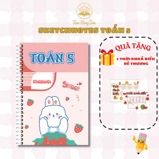 Sổ Tay Sketchnote Toán 5 - Tổng Hợp Kiến Thức Toán Lớp 5 Dễ Hiểu, Ôn Tập Hiệu Quả