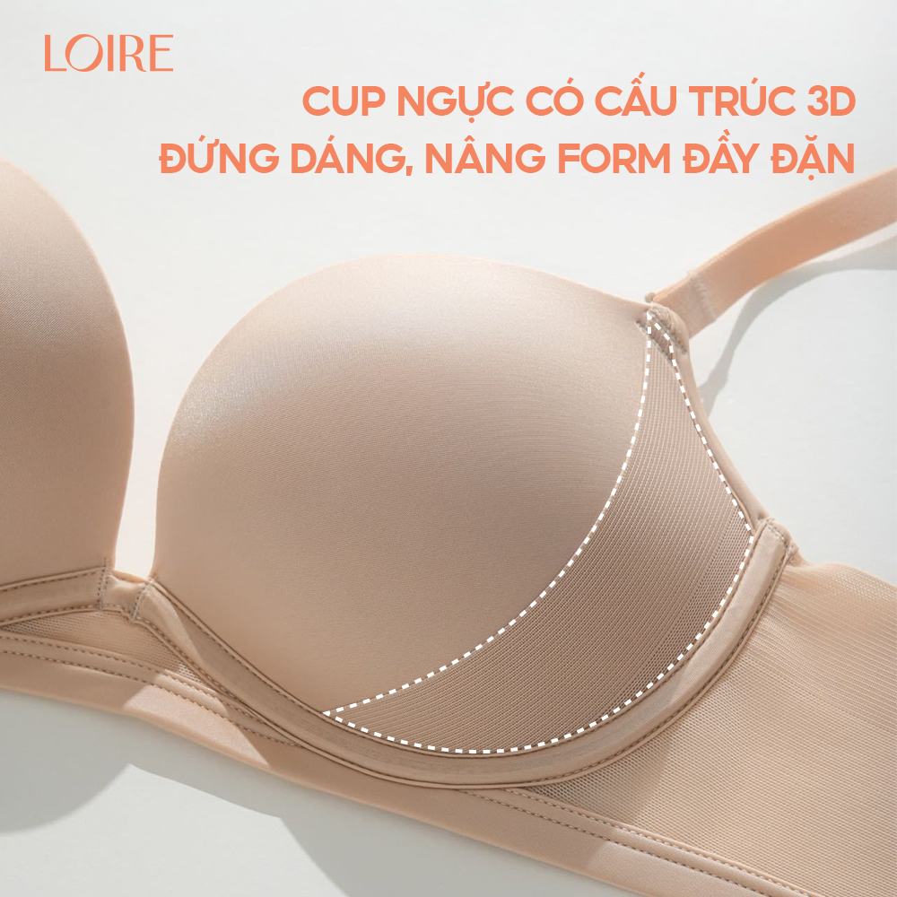 Áo Ngực Push Up Loire Không Gọng Đệm 1.5cm Có Lưới Định Hình V1 Loirechic AL250728