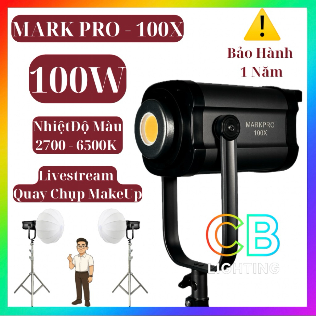 Đèn MARKPRO 100X / 200X ( MARKLIVE ) Livestream Chuyên Nghiệp - Quay ...