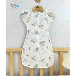 Nhộng chũn thông hơi thiết kế tay mở Hãng Zeloo chất liệu mềm mịn, thoáng, co giãn