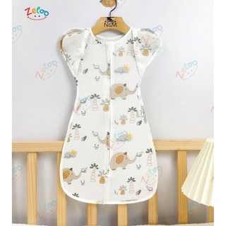 Nhộng chũn thông hơi thiết kế tay mở Hãng Zeloo chất liệu mềm mịn, thoáng, co giãn