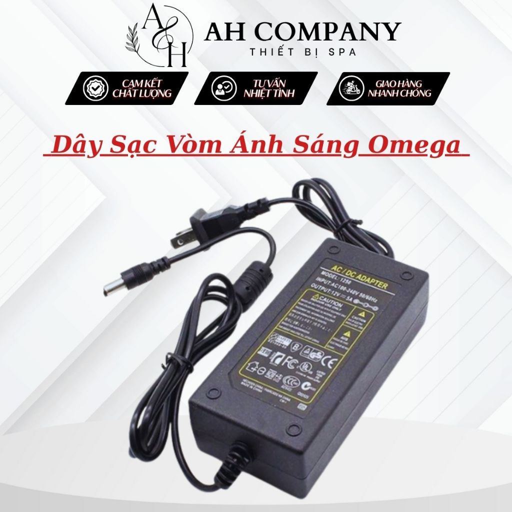 Dây Sạc, Cục Sạc, Adapter Của Vòm Ánh Sáng Omega Light Thiết Kế Nhỏ Gọn Sử Dụng Dễ Dàng