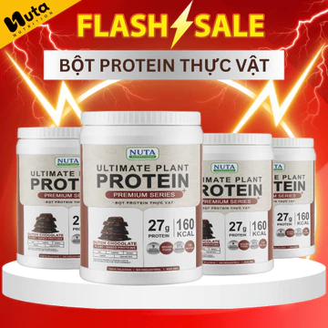 Bột Protein Thực Vật NUTA Ultimate Plant Protein, Sữa Tăng Cơ Bổ Sung Đạm Ultimate Protein Cao Đạm Chính Hãng