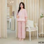 Bộ Đồ Bầu Dài Cổ Tròn Viền Bèo Ren Larosa Mặc Nhà Và Sau Sinh Chất Đũi Mềm Cao Cấp - LA030B
