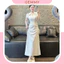 Váy polo nữ dáng dài maxi, váy polo nữ dáng ngắn, đầm sơ mi rút dây 2 bên sườn chất thun gân dày dặn mềm mịn - GEMMY