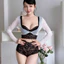 Bộ bra ren CT11 vai cánh tiên có gọng mút nâng đẩy đẹp MELINGERIE