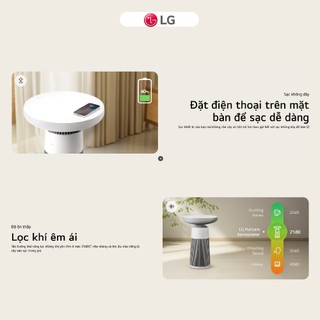 Máy lọc không khí kèm Loa LG PuriCare Aero Speaker AS20GSHU0.ABAE, Diện tích lọc 19.8m² Bảo Hành Chính Hãng 12 Tháng