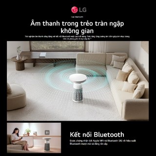Máy lọc không khí kèm Loa LG PuriCare Aero Speaker AS20GSHU0.ABAE, Diện tích lọc 19.8m² Bảo Hành Chính Hãng 12 Tháng