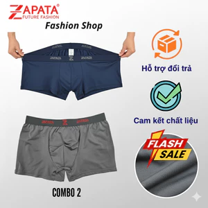 Quần lót nam Boxer ZAPATA vải Bamboo cao cấp, kháng khuẩn, co giãn 4 chiều
