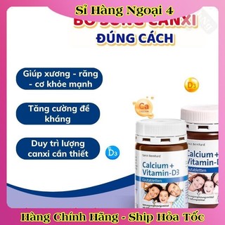 Viên bổ sung Canxi và Vitamin D3 Sanct Bernhard Đức vị Socola dành cho bé từ 2 tuổi, 150 viên