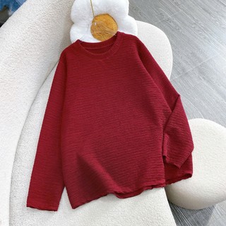 Áo Phông Tay Dài Bigsize Nữ Nhẹ Nhàng Áo Thun Cổ Tròn Vải Xốp Nhật Mềm Mát Co Giãn A312