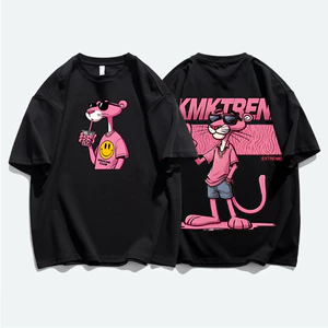 Áo thun in hình hoạt hình - Unisex - 100% Cotton - Phong cách đường phố - Thoáng khí và thấm mồ hôi - Dáng rộng