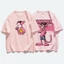 Áo thun in hình hoạt hình - Unisex - 100% Cotton - Phong cách đường phố - Thoáng khí và thấm mồ hôi - Dáng rộng