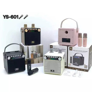 Loa Bluetooth Karaoke YS-601 Kèm 2 Mic, Công Suất 35W, Thiết Kế Cực Đẹp, Âm Thanh Đỉnh, BH 24 tháng