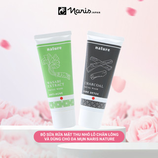 Bộ sữa rửa mặt thu nhỏ lỗ chân lông và dùng cho da mụn Naris Nature