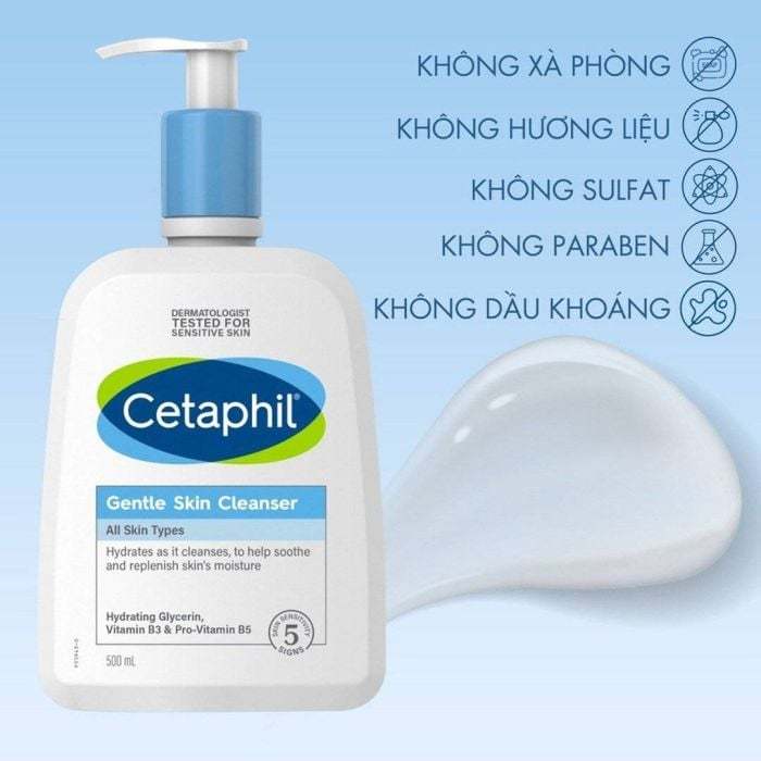 Sử dụng Chai Sữa Rửa Mặt Cetaphil trong đời sống
