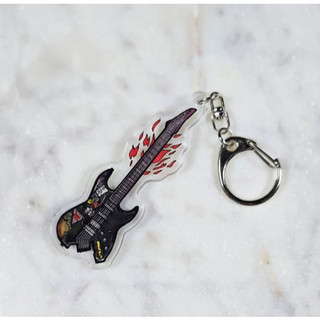 CP2077 Inspired Guitar Charms - Johnny's Orphean and Kerry's Guitar