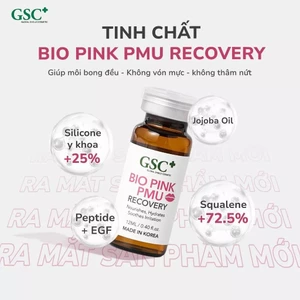Serum dưỡng ẩm môi, làm mờ vân môi Bio Pink PMU Recovery 12ML - Tinh chất tái tạo môi sau phun xăm - GC092A