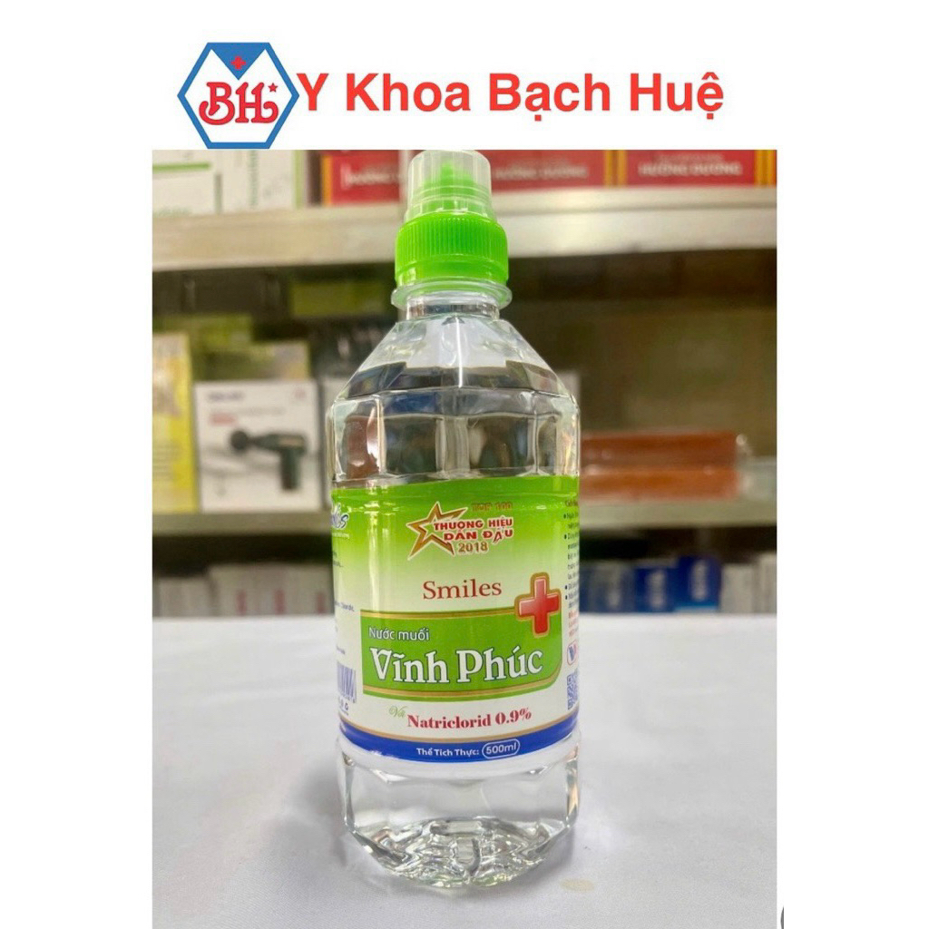 Thùng 20 chai 500ml nước muối sinh lý.