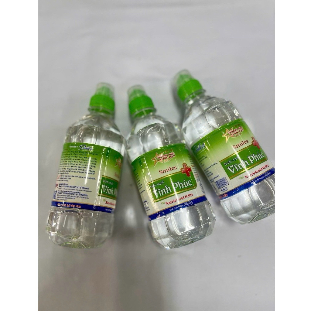 Thùng 20 chai 500ml nước muối sinh lý.