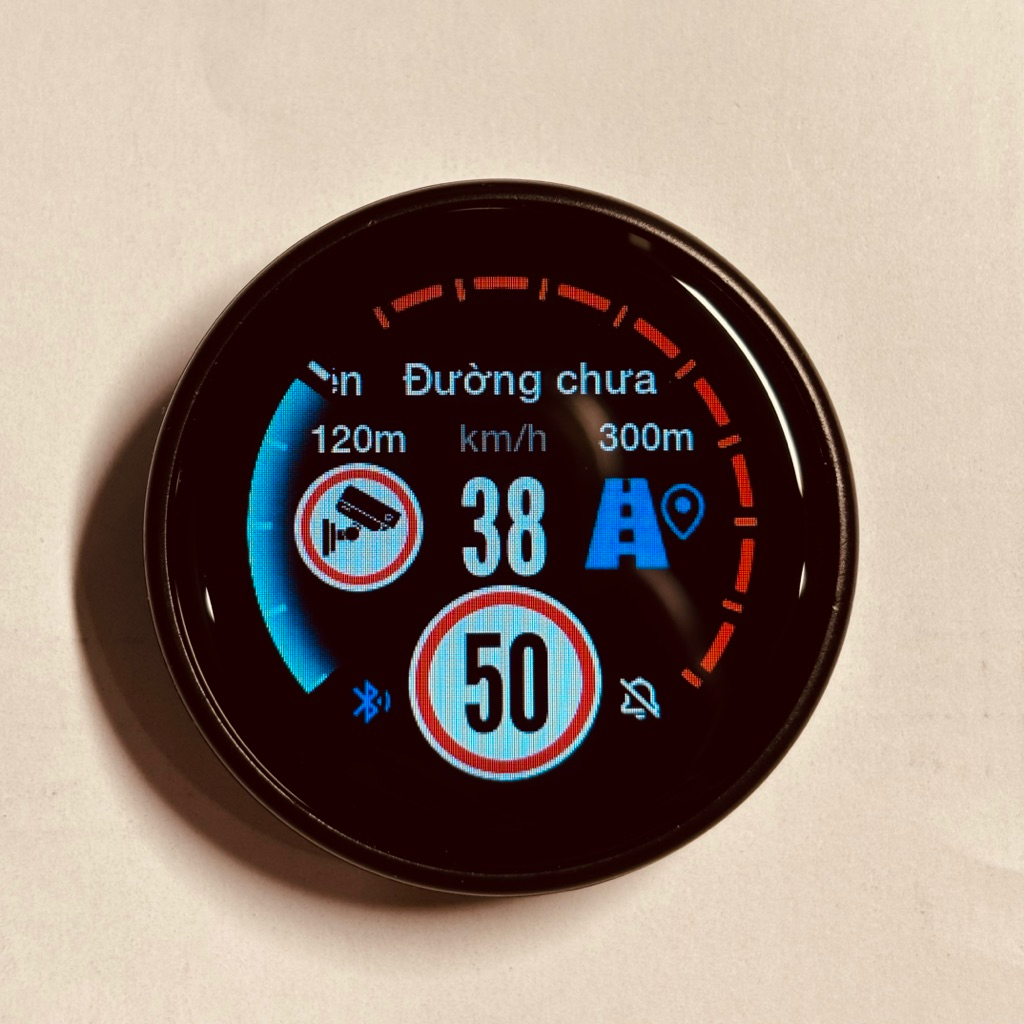 HUD MINI v2 cảnh báo giao thông & màn cảm ứng tràn viền & dasai mochi