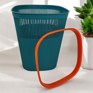 (R45) Sọt Rác Nhựa Có Viền Cố Định Túi Rác - Sọt Đan Sọc Đựng Vật Dụng Cá Nhân - Sọt Vuông 15L Nhựa PP. 23.5×27.5cm