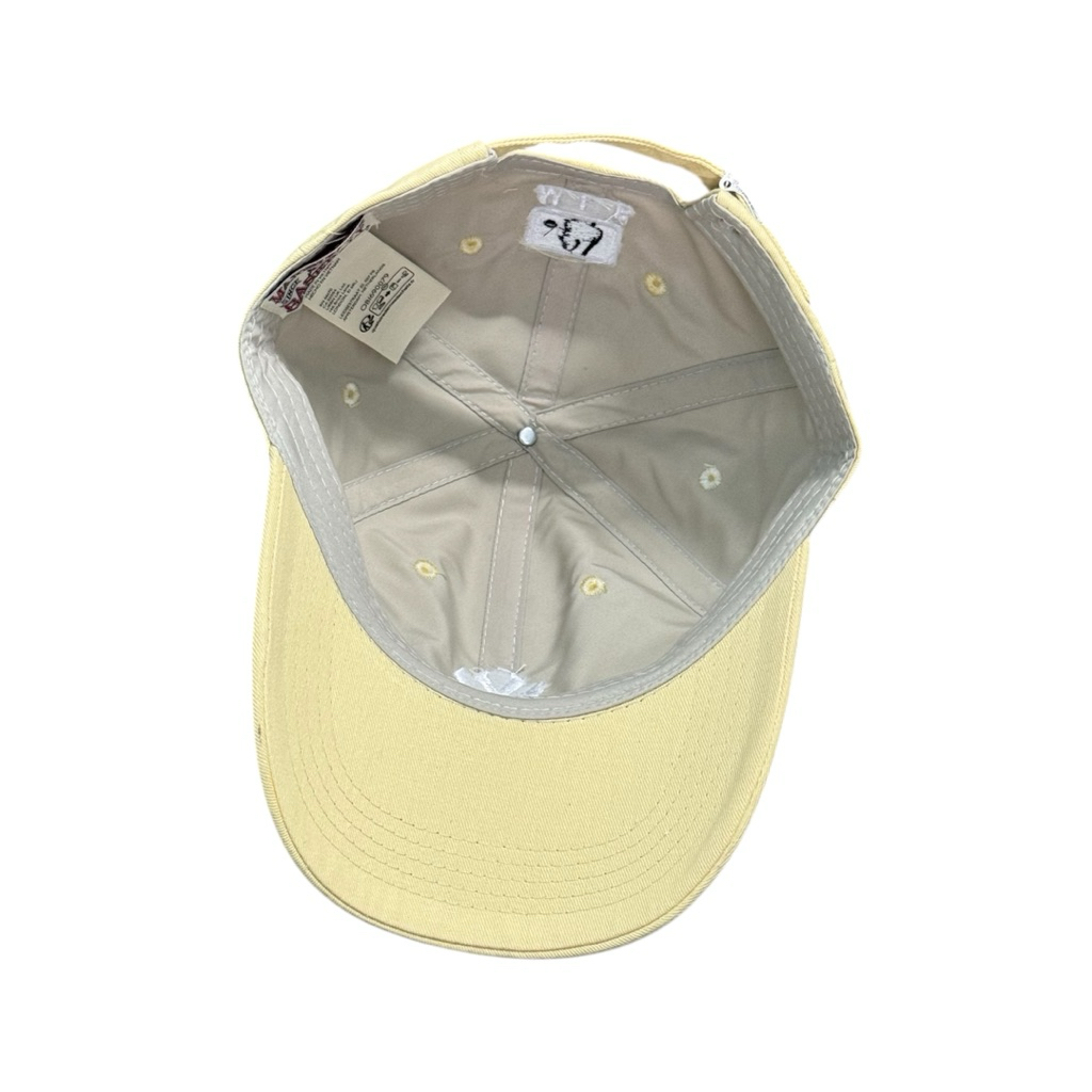 Mũ kết kaki vàng from mềm - Nón lưỡi trai thêu A (Y)- ml-(b) cao cấp thời trang nam nữ