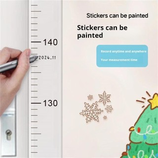 Thước Đo Dán Decal Trong Dán Tường 2m - Thước Đo Chiều Cao Có Bề Mặt Tự Dính, Có Thể Ghi Chú, Tháo Rời