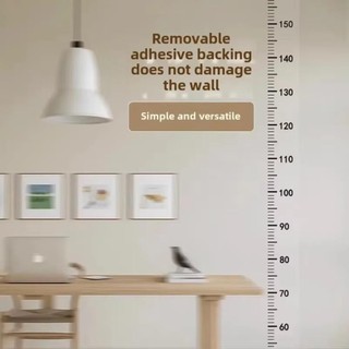 Thước Đo Dán Decal Trong Dán Tường 2m - Thước Đo Chiều Cao Có Bề Mặt Tự Dính, Có Thể Ghi Chú, Tháo Rời