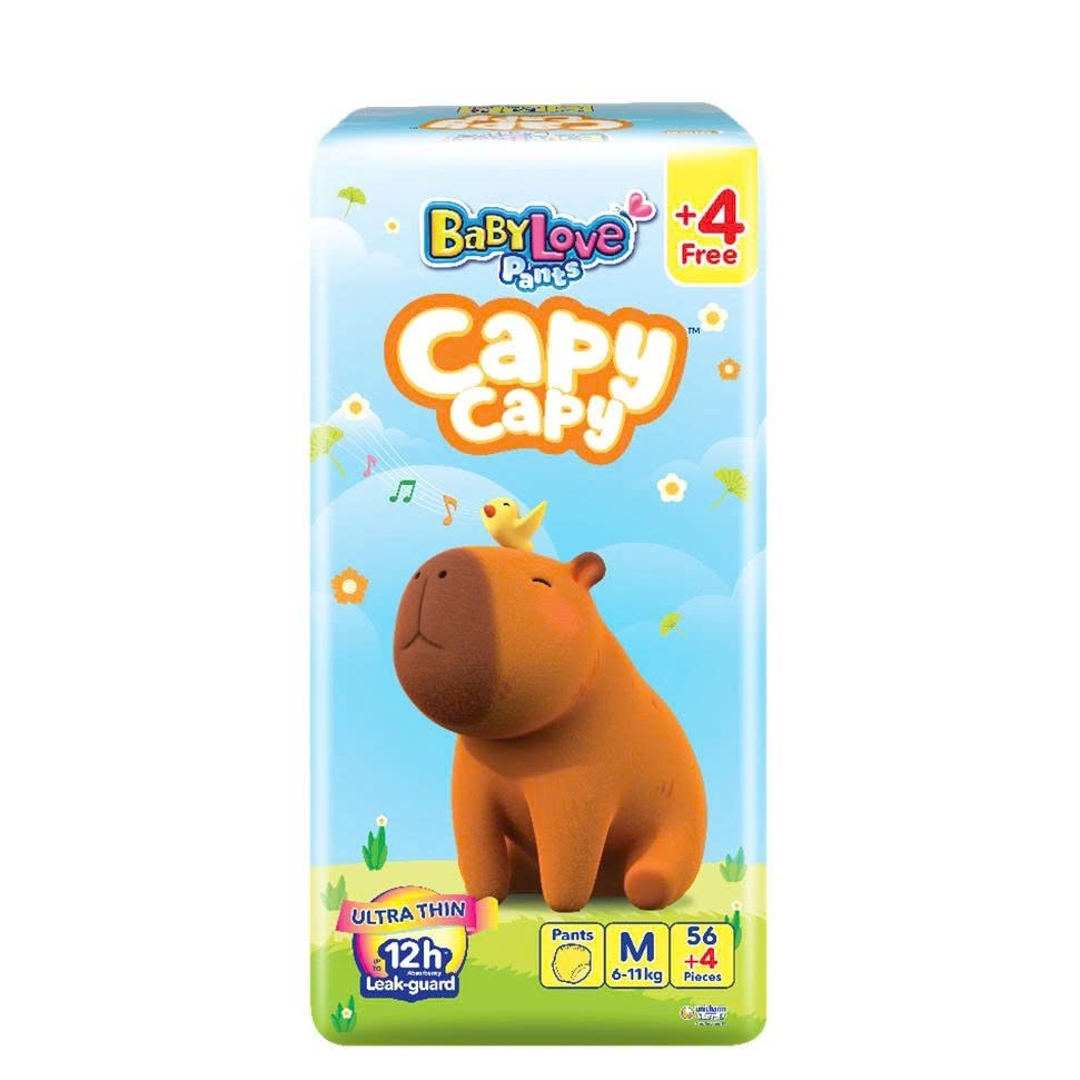 BỈM BABY LOVE CAPY CAPY size M56- L52-Xl 48- XXL44- XXXL34- XXXXL30 - 5XL26Khotomca