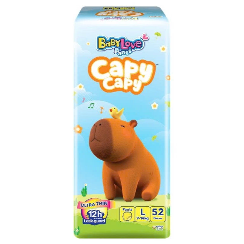 BỈM BABY LOVE CAPY CAPY size M56- L52-Xl 48- XXL44- XXXL34- XXXXL30 - 5XL26Khotomca