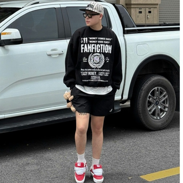 Áo Sweater Chất Nỉ Bông Không Xù Lông - Hình In Sắc Nét Mềm Mịn Phong Cách Bacsic Hottrend 2025