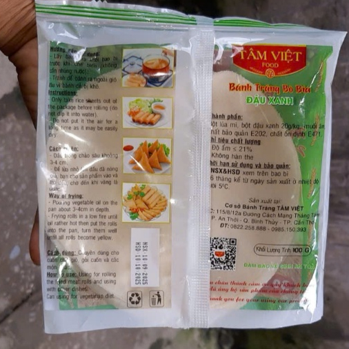 Bánh Tráng Cuốn Bò Bía 30 Lá – Vỏ Mỏng, Không Rách