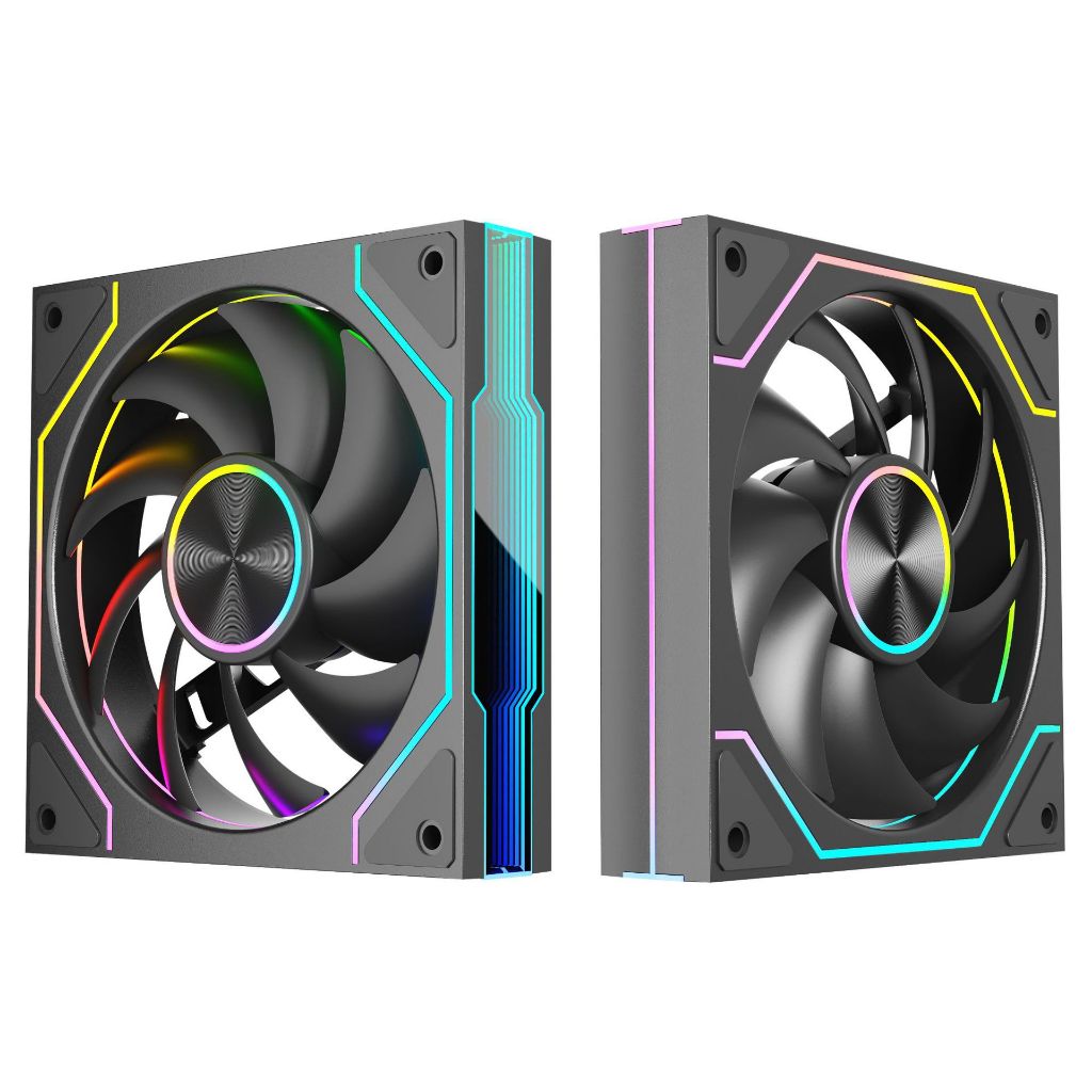 Quạt Tản Nhiệt, Fan Case 12cm Vô Cực 9Pro LED ARGB (4Pin PWM) & Bộ HUB Điều Khiển | BigBuy360 - bigbuy360.vn