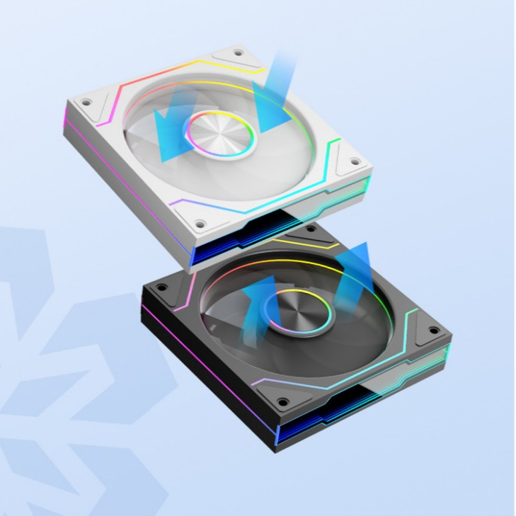 Quạt Tản Nhiệt, Fan Case 12cm Vô Cực 9Pro LED ARGB (4Pin PWM) & Bộ HUB Điều Khiển | BigBuy360 - bigbuy360.vn