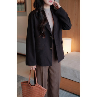 Áo blazer lai vuông form rộng Ma Vie