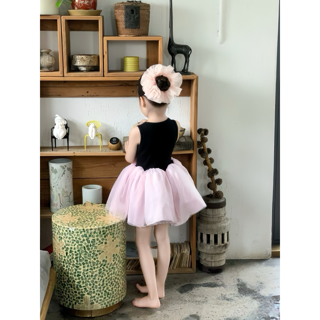 [THIẾT KẾ] Váy nhiều tầng màu hồng xinh xắn cho bé gái 8-18kg