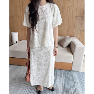 Rina set - Set áo tay bồng chân váy dài Ma Vie