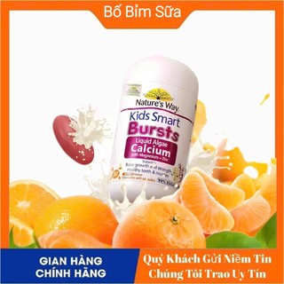 [ Chính Hãng ] Canxi hữu cơ tảo biển Nature's Way  Kids Smart Bursts Liquid Algae Calcium With Lọ 30