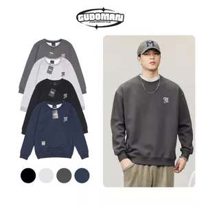 Áo Sweater Nỉ 2 Da Form Rộng Unisex Basic Họa Tiết Thêu Dễ Phối Đồ Phong Cách Streetwear S01