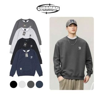 Áo Sweater Nỉ 2 Da Form Rộng Unisex Basic Họa Tiết Thêu Dễ Phối Đồ Phong Cách Streetwear S01