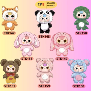 Bộ Hình In, Ủi Nhiệt Sticker Baby Three 01 - CP8 PET Sticker