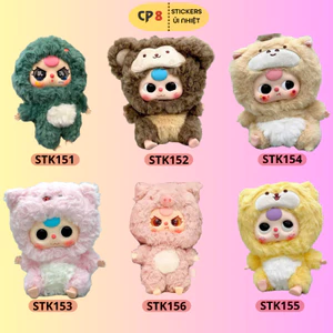 Bộ Hình In, Ủi Nhiệt Sticker Baby Three 02 - CP8 PET Sticker