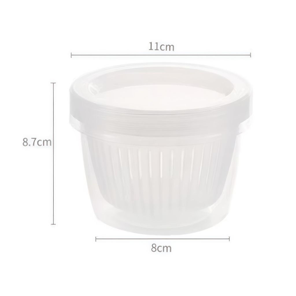 Hộp Đựng Hành Tỏi Tách Nước Để Tủ Lạnh-Hộp Nhựa Có Lỗ Thoát Nước Và Nắp Kín Tiện Lợi