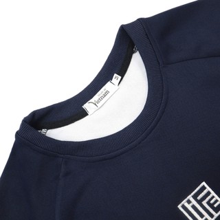 Áo Sweater Unisex Chất Vải Nỉ 2 Da Cao Cấp Hình Thêu Basic GUDOMAN S07